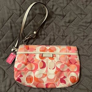 Coach Daisy Kaleidoscope Print Medium Wristlet